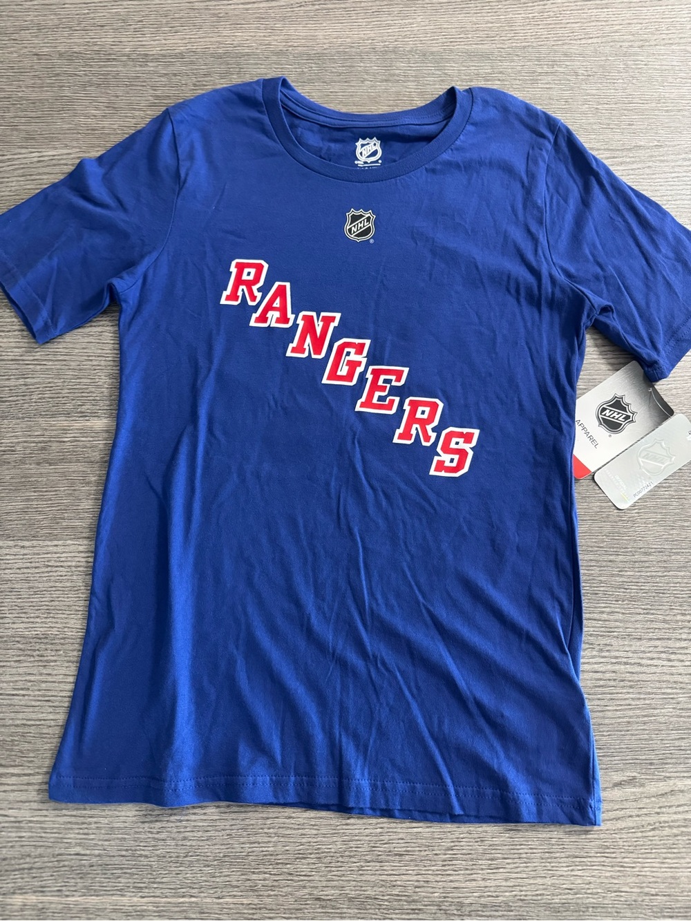 New York Rangers NHL #10 Panarin Blue T-Shirt Youth Size L 14/16